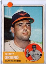 1963 Topps Base Set #418 John Orsino