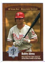2001 SP Game Bat Milestone #81 Bobby Abreu