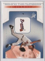 2002 Fleer E-X Behind the Numbers #27BN Greg Maddux