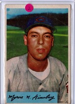 1954 Bowman Base Set #52 Myron N. Ginsberg