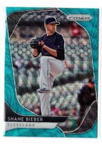 2020 Panini Prizm Prizm Teal Wave #36 Shane Bieber