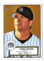 2001 Topps Heritage Black Backs #7 Todd Helton