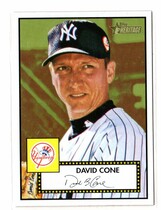 2001 Topps Heritage Black Backs #15 David Cone