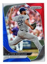 2020 Panini Prizm Prizm Red White & Blue #43 Clayton Kershaw