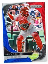 2020 Panini Prizm Prizm Red White & Blue #72 Deivy Grullon