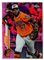 2020 Topps Chrome Pink Refractor #79 Hanser Alberto