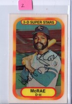 1977 Kelloggs Base Set #10 Hal McRae