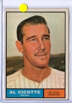 1961 Topps Base Set #241 Al Cicotte