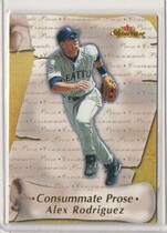 2000 Fleer Showcase Consummate Prose #CP2 Alex Rodriguez