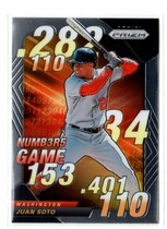 2020 Panini Prizm Numbers Game #NG-1 Juan Soto