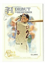 2020 Topps Allen & Ginter A Debut to Remember #DTR-4 Will Clark