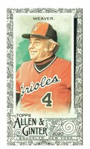 2020 Topps Allen & Ginter Mini Black #303 Earl Weaver