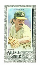 2020 Topps Allen & Ginter Mini Black #312 Dennis Eckersley