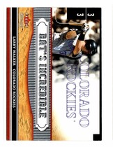 2002 Fleer Genuine Bats Incredible #BI18 Larry Walker