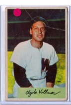1954 Bowman Base Set #136 Clyde Vollmer