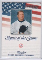 2002 Studio Spirit of the Game #SG-7 Roger Clemens
