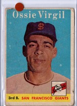 1958 Topps Base Set #107 Ossie Virgil