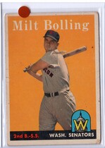 1958 Topps Base Set #188 Milt Bolling