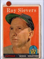 1958 Topps Base Set #250 Roy Sievers