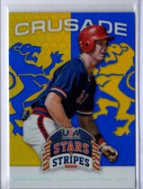 2015 Panini USA Stars and Stripes Crusade Blue #44 Mark McGwire