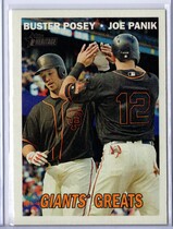 2016 Topps Heritage High Number Combo #CC-2 Buster Posey|Joe Panik