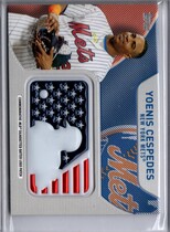 2017 Topps Independence Day MLB Logo Patch Relics #IDML-YC Yoenis Cespedes