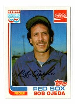 1982 Topps Boston Red Sox Brighams Coca-Cola #13 Bob Ojeda