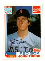 1982 Topps Boston Red Sox Brighams Coca-Cola #21 John Tudor