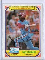 1984 Drakes #21 Gary Matthews