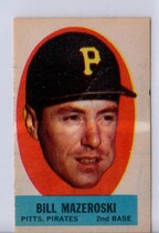 1963 Topps Stick-Ons Inserts #28 Bill Mazeroski