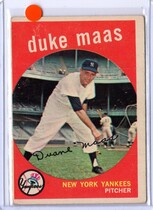 1959 Topps Base Set #167 Duke Maas