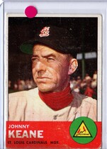 1963 Topps Base Set #166 Johnny Keane