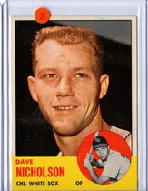 1963 Topps Base Set #234 Dave Nicholson