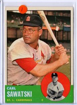 1963 Topps Base Set #267 Carl Sawatski