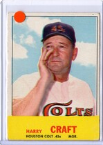 1963 Topps Base Set #491 Harry Craft