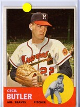 1963 Topps Base Set #201 Cecil Butler
