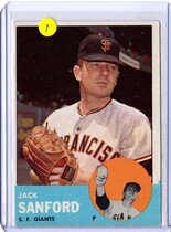 1963 Topps Base Set #325 Jack Sanford