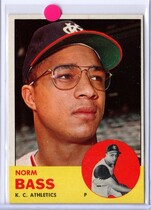 1963 Topps Base Set #461 Norm Bass