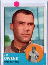 1963 Topps Base Set #483 Jim Owens