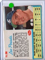1962 Post Base Set #96 Leo Posada