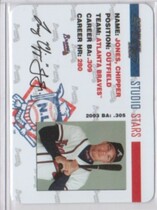 2004 Studio Stars #SS-11 Chipper Jones
