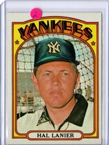 1972 Topps Base Set #589 Hal Lanier
