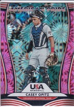 2020 Donruss American Pride USA Baseball Pink Fireworks #26 Casey Opitz|Yasmani Grandal