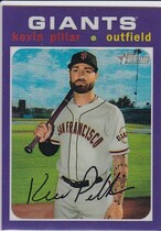 2020 Topps Heritage Chrome Purple Hot Box Refractor #THC-394 Kevin Pillar