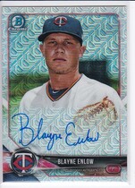 2018 Bowman Chrome Mega Box Autos #BMA-BE Blayne Enlow