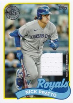 2024 Topps 1989 Topps Relics #89BR-NP Nick Pratto