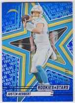 2025 Panini Rookies & Stars True Blue #1 Justin Herbert