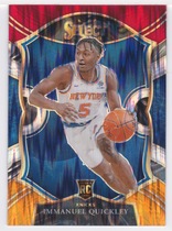 2020 Panini Select Red White Orange Shimmer Prizm #85 Immanuel Quickley