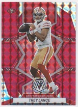 2022 Panini Mosaic Red Mosaic #175 Trey Lance