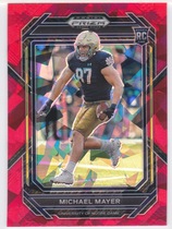 2023 Panini Prizm Draft Picks Red Ice Prizm #155 Michael Mayer